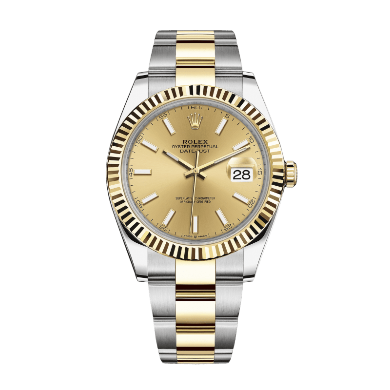 Photo of Datejust Yellow Gold & Steel Champagne Dial 41mm