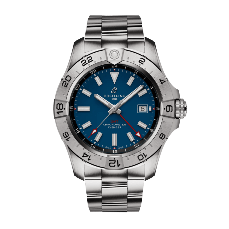 Photo of Avenger GMT Steel Blue Dial 44mm