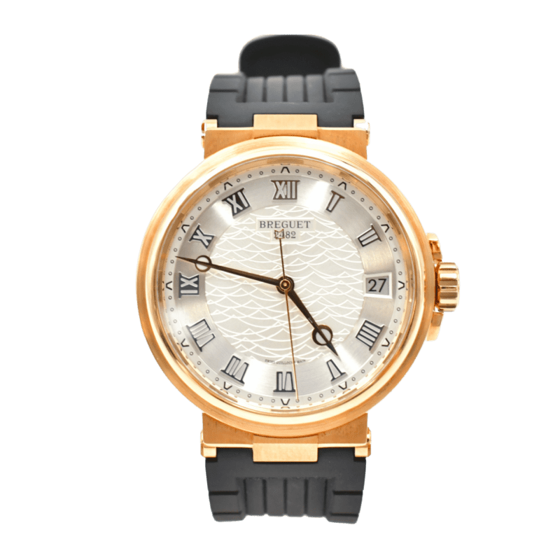 Photo of Marine Rose Gold Silver Dial 40mm