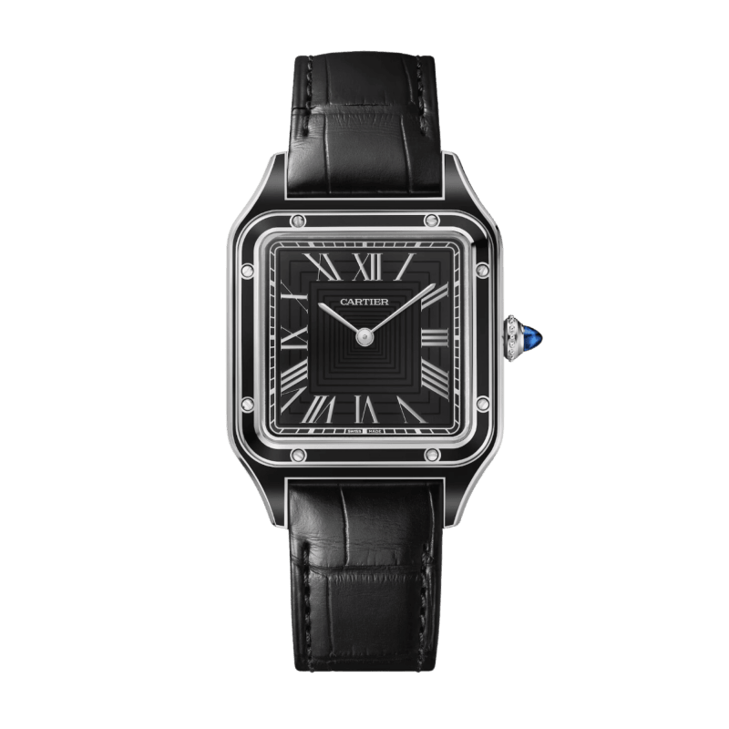Photo of Santos-Dumont Steel Black Dial 31mm