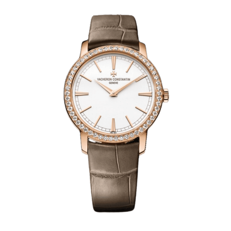 Photo of Patrimony Rose Gold Diamond Silver Dial 33mm