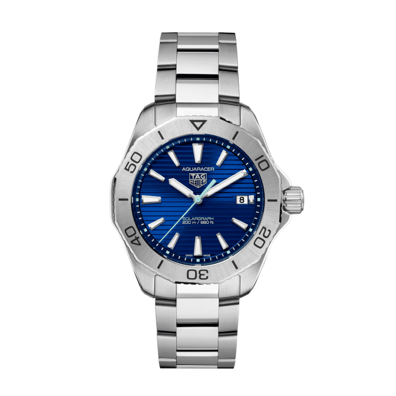 Photo of Aquaracer Solargraph Steel Blue Dial 40mm