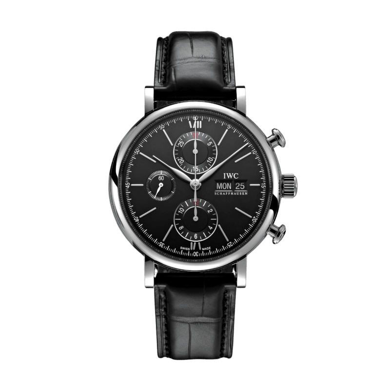 Photo of Portofino Chronograph Steel Black Dial 42mm