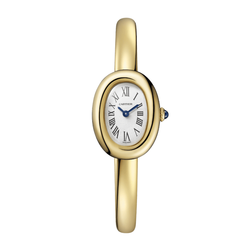 Photo of Baignoire Yellow Gold Silver Dial 18mm