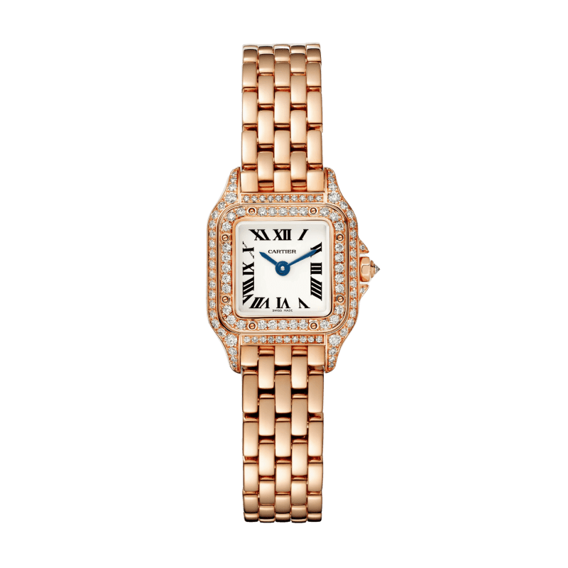 Photo of Panthère de Cartier Rose Gold Diamond White Dial 20mm