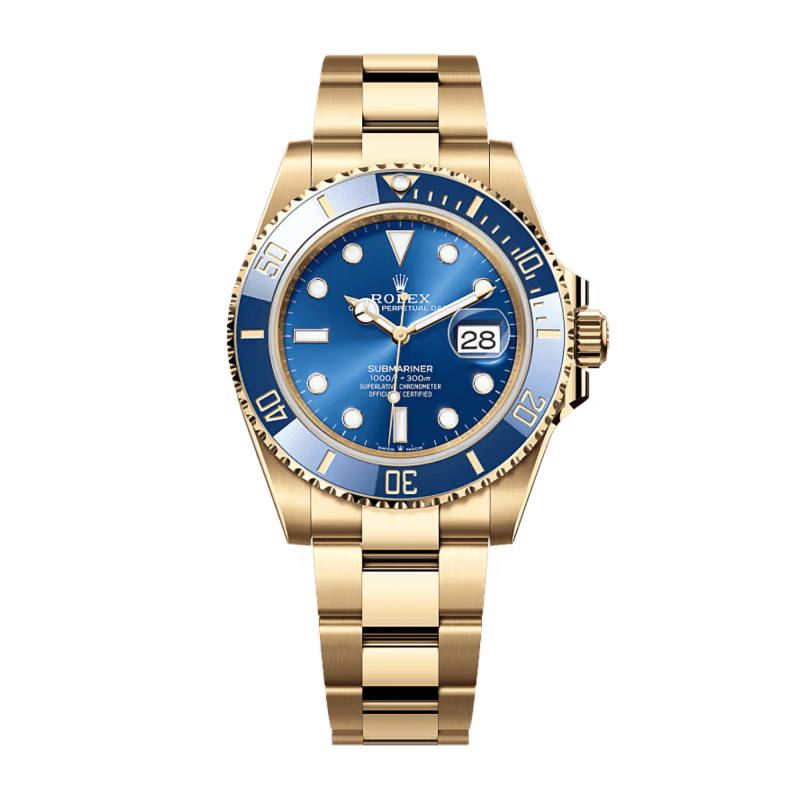 Photo of Submariner  Date Yellow Gold Blue Dial 41mm