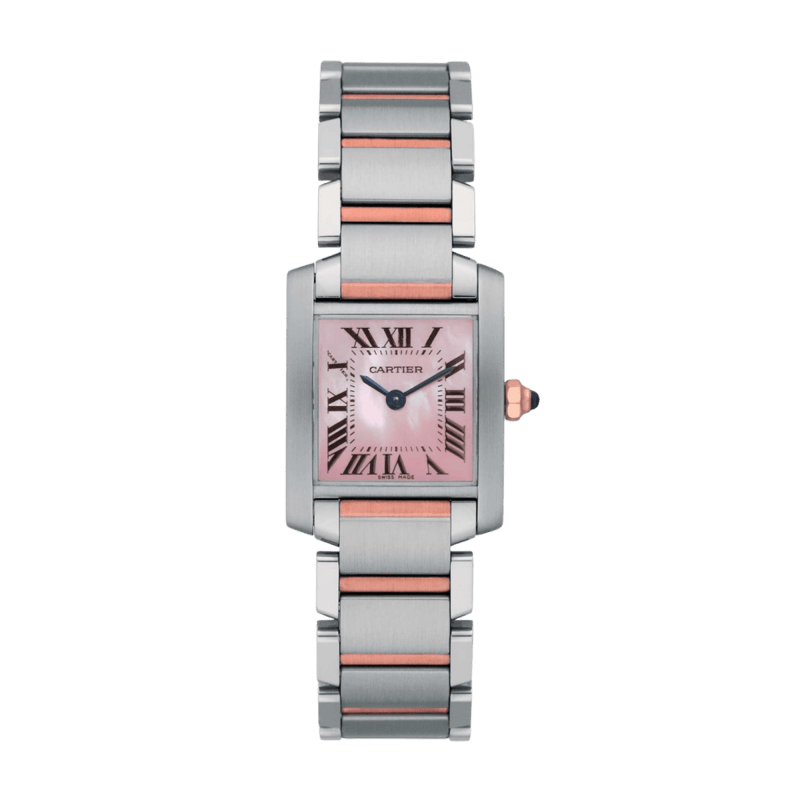 Cartier Tank Francaise 20 Yellow Gold & Steel Silver Dial 28mm