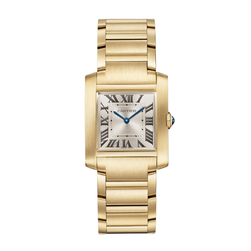 Photo of Tank Française Yellow Gold Golden Sunray Dial 27mm