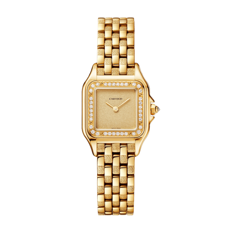 Cartier Panthère de Cartier Steel Diamond Blue Dial 22mm W4PN0013