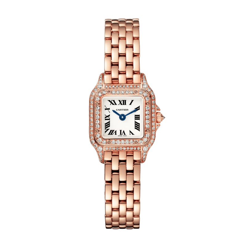 Photo of Panthère de Cartier Rose Gold Diamond Silver Dial 20mm