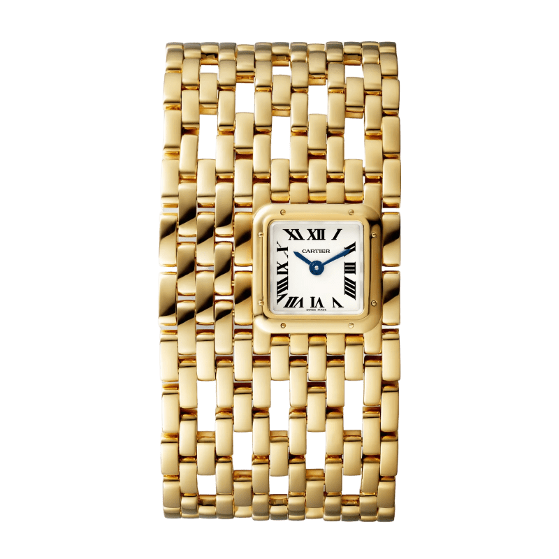 Photo of Panthère Cuff de Cartier Yellow Gold Silver Dial 19mm