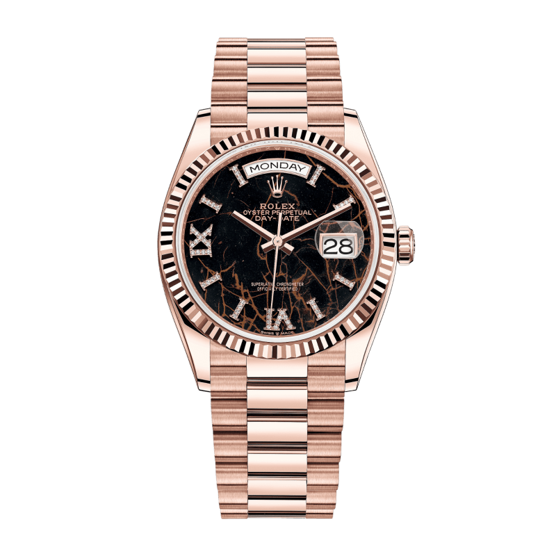 Photo of Day-Date 36 Rose Gold Eisenkiesel Dial 36mm