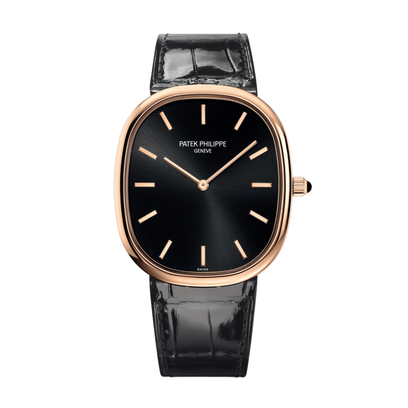 Photo of Golden Ellipse Rose Gold Black Dial 34mm