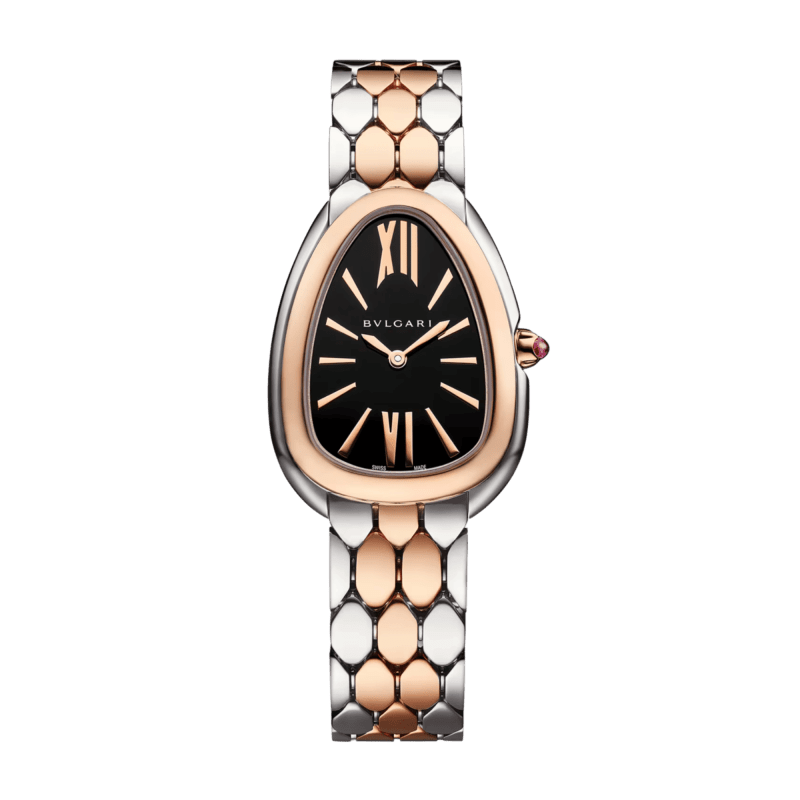 Photo of Serpenti Seduttori Rose Gold & Steel Black Dial 33mm