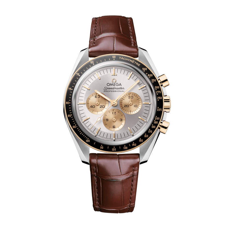 Omega Speedmaster Professional Moonwatch White Gold Diamond Silver