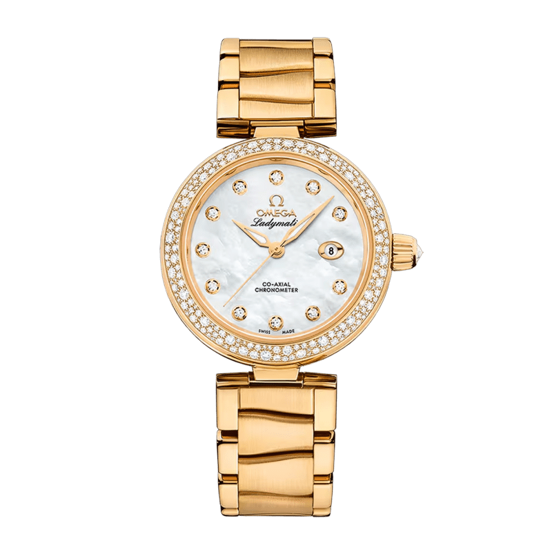 Omega De Ville Steel Black Mother of Pearl Dial 34mm 425.30.34.20