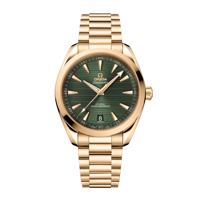 Photo of Aqua Terra Yellow Gold Green Dial 41mm