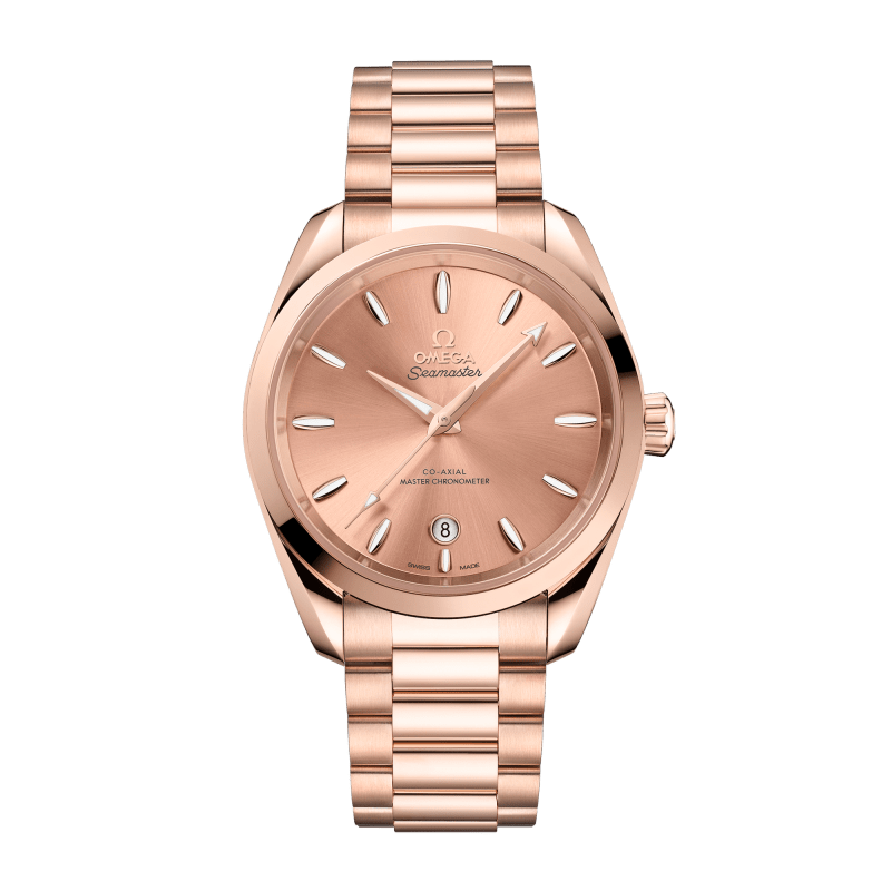 Photo of Aqua Terra Rose Gold Pink Dial 38mm
