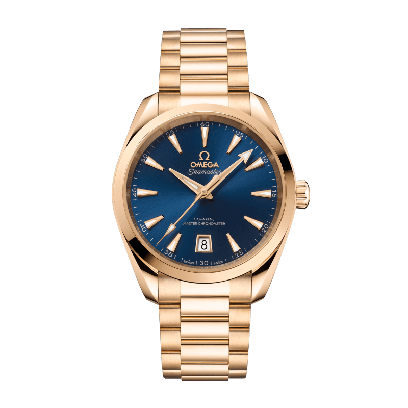 Photo of Aqua Terra Yellow Gold Blue Dial 38mm