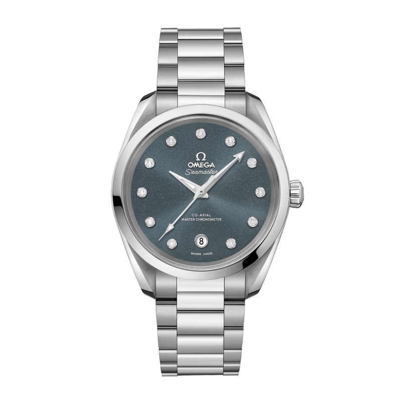 Photo of Aqua Terra Steel Blue Grey Dial 38mm