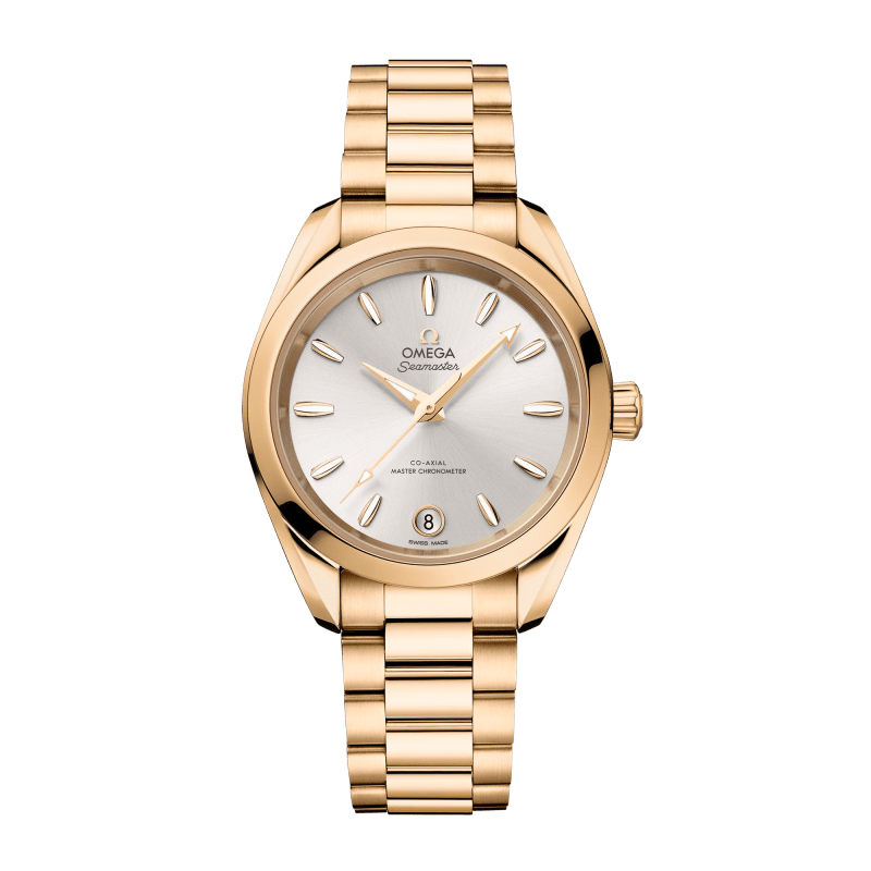 Photo of Aqua Terra Yellow Gold Silver Dial 34mm