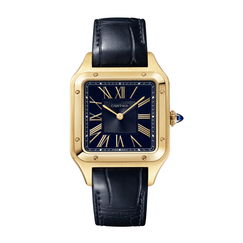 Photo of Santos-Dumont Yellow Gold Blue Dial 31mm
