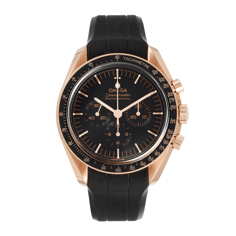 Photo of Speedmaster Professional Moonwatch Rose Gold Black Dial 42mm