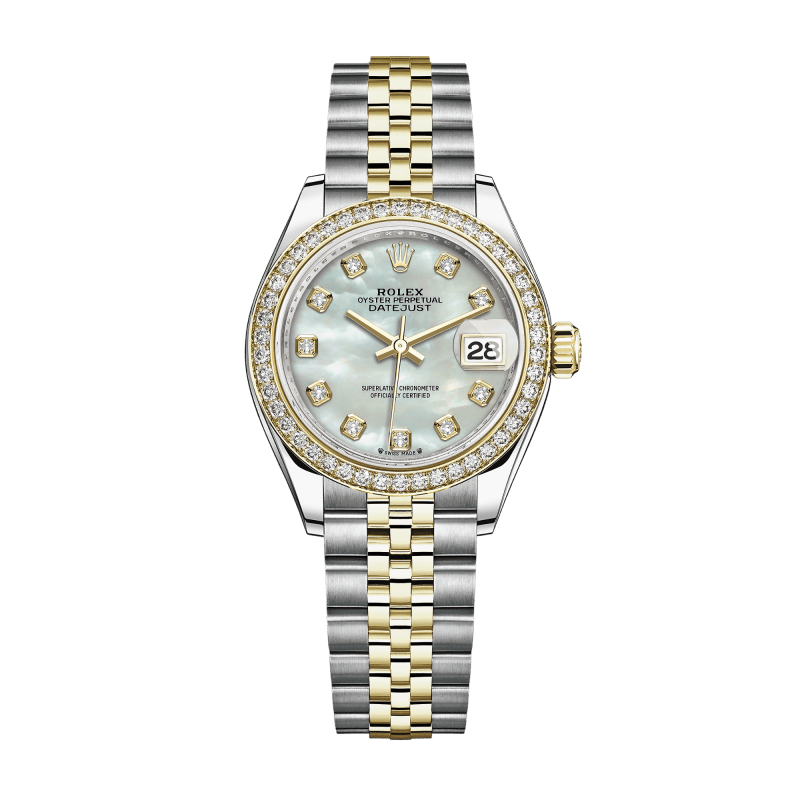 Photo of Datejust Yellow Gold & Steel Diamond Jubilee Mother of Pearl Dial 28mm