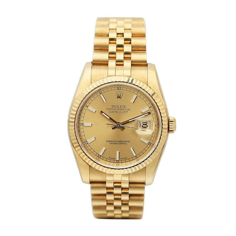 Rolex Datejust Yellow Gold & Steel Jubilee Champagne Dial