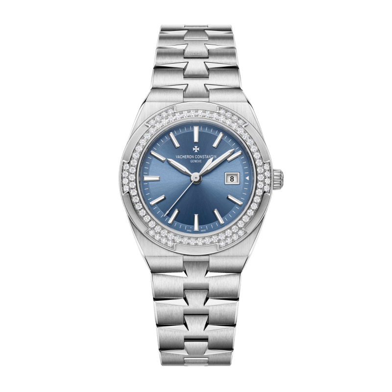Photo of Overseas Quartz Steel Diamond Blue Dial 33mm