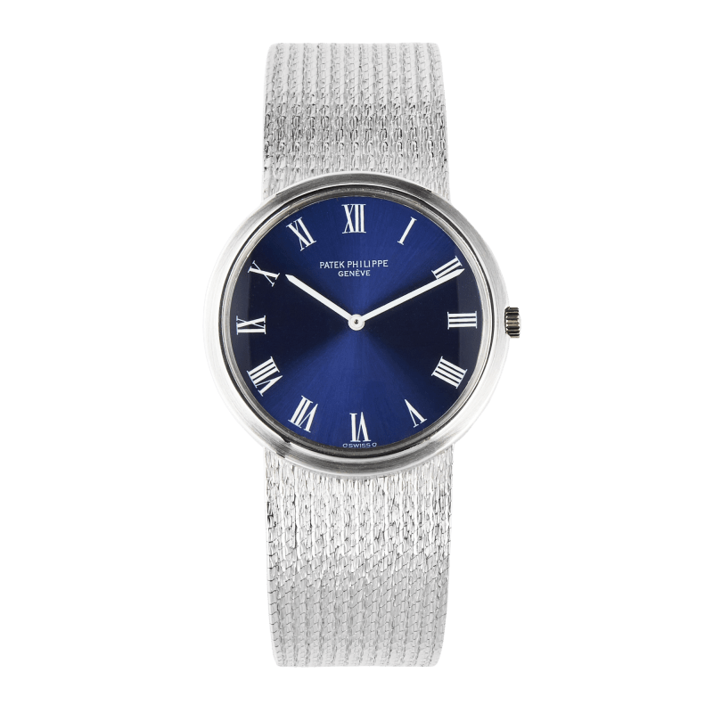 Photo of Vintage Calatrava White Gold Blue Dial 33mm