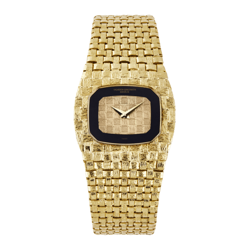 Photo of Vintage Ultra-Thin Yellow Gold Champagne Onyx Dial 31mm
