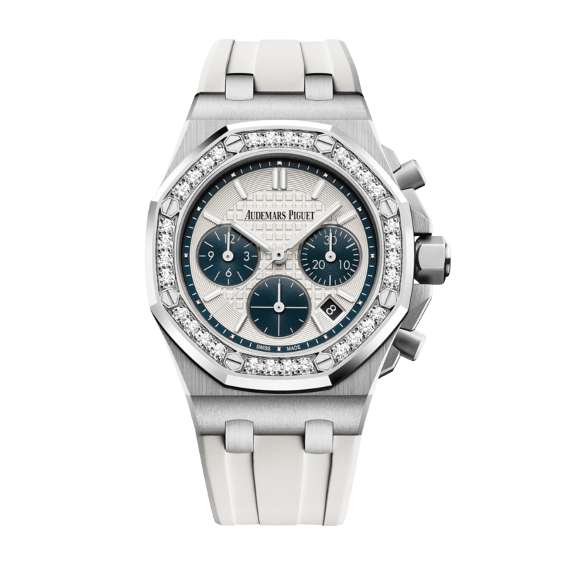 Photo of Royal Oak Offshore Lady Chronograph Steel Diamond Silver Dial 37mm