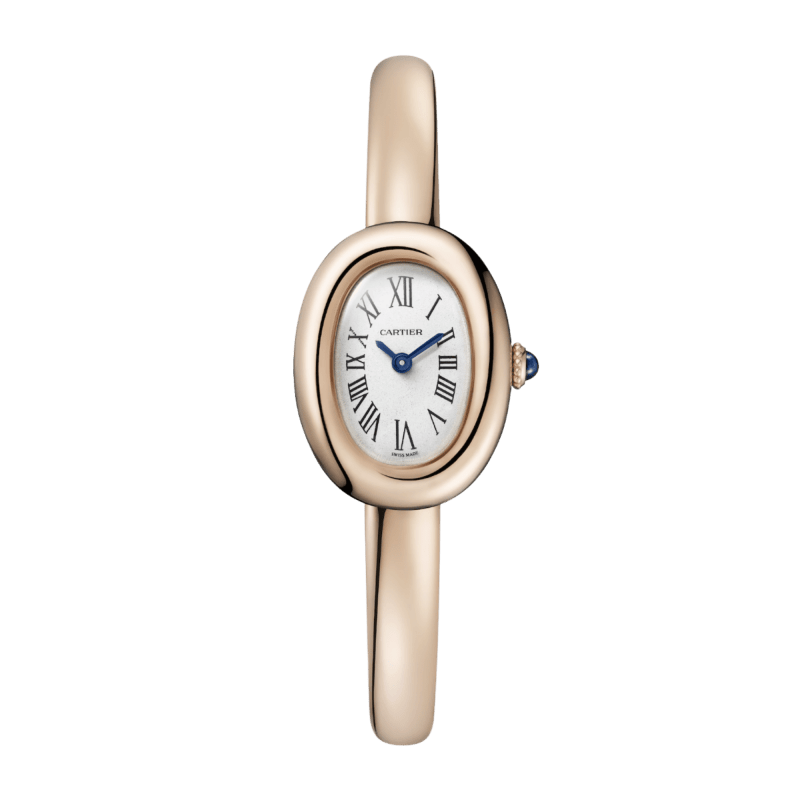 Photo of Baignoire de Cartier Size 17 Rose Gold Silver Dial 24mm