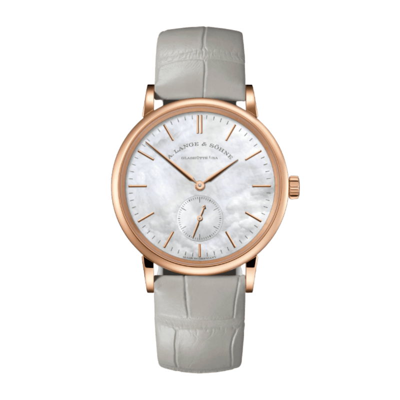 Photo of Saxonia Rose Gold Mother of Pearl Dial 35mm