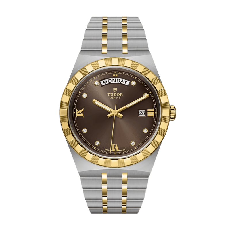 Photo of Royal Day-Date Yellow Gold & Steel Brown Dial 41mm