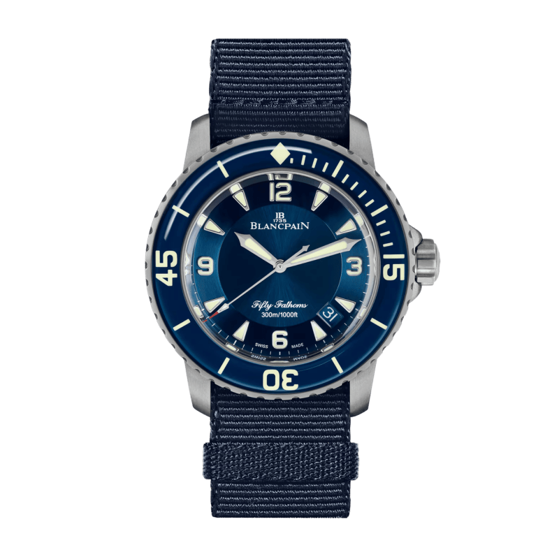 Photo of Fifty Fathoms Automatique Titanium Blue Dial 45mm