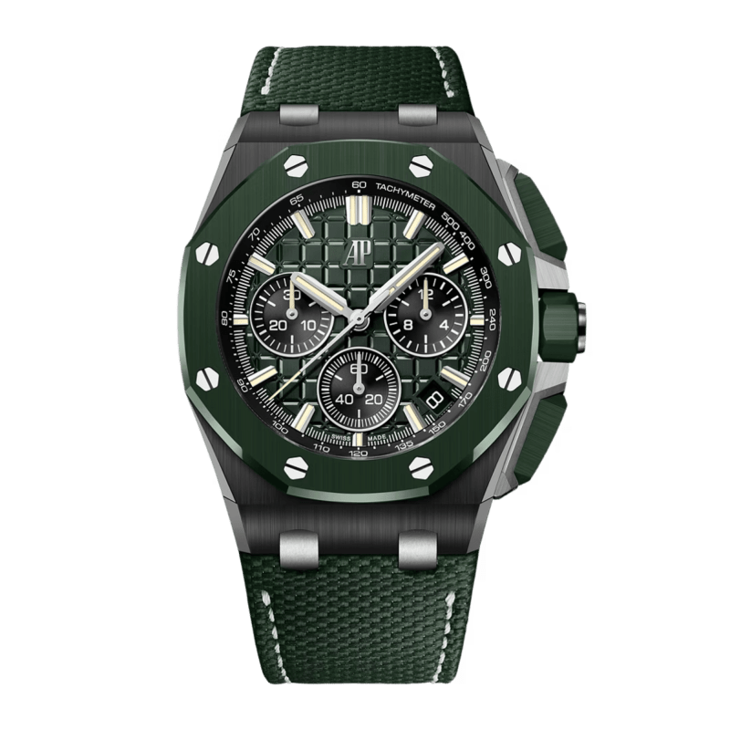 キューブミスティックロア Audemars Piguet Royal Oak Offshore Titanium Blue Dial 43mm 15605SK