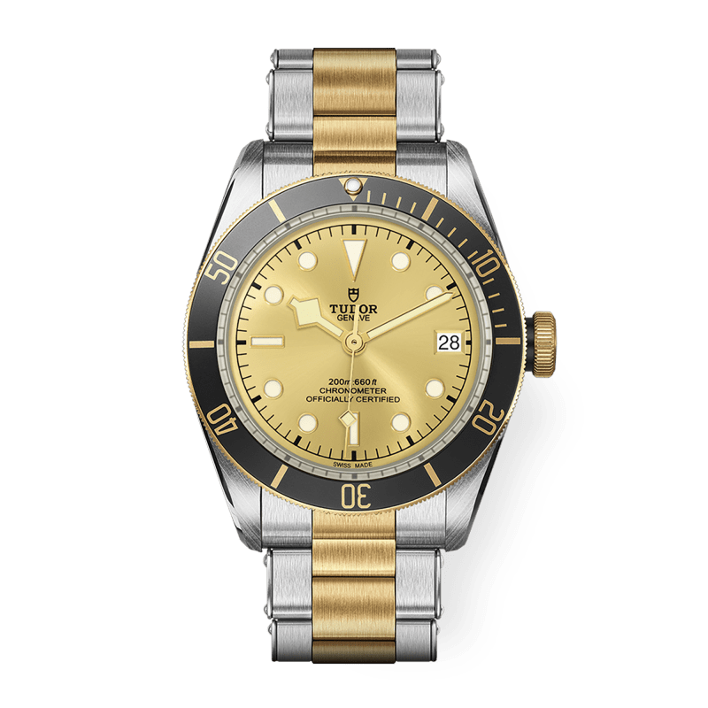 Photo of Heritage Black Bay Yellow Gold & Steel Champagne Dial 41mm