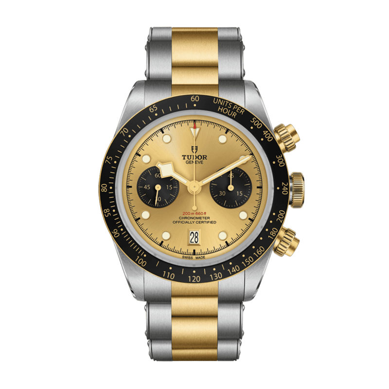 Photo of Heritage Black Bay Yellow Gold & Steel Champagne Dial 41mm