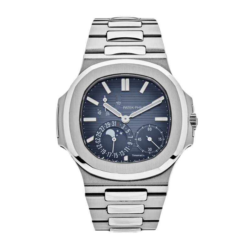 Photo of Nautilus Moonphase "Tiffany & Co." Steel Blue Dial 40mm
