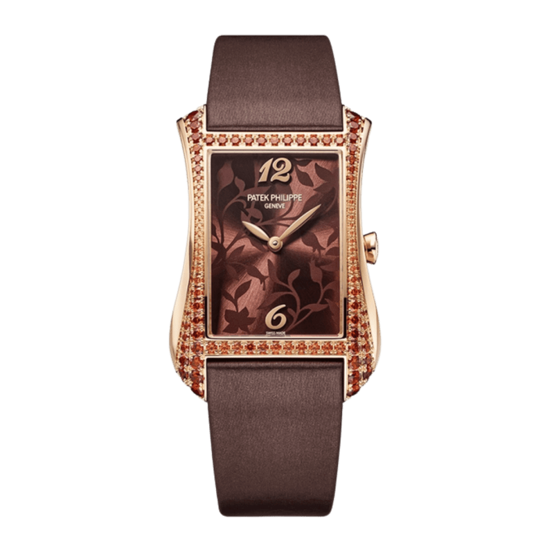 Patek Philippe Gondola Quartz Rose Gold Spessartites Brown Dial