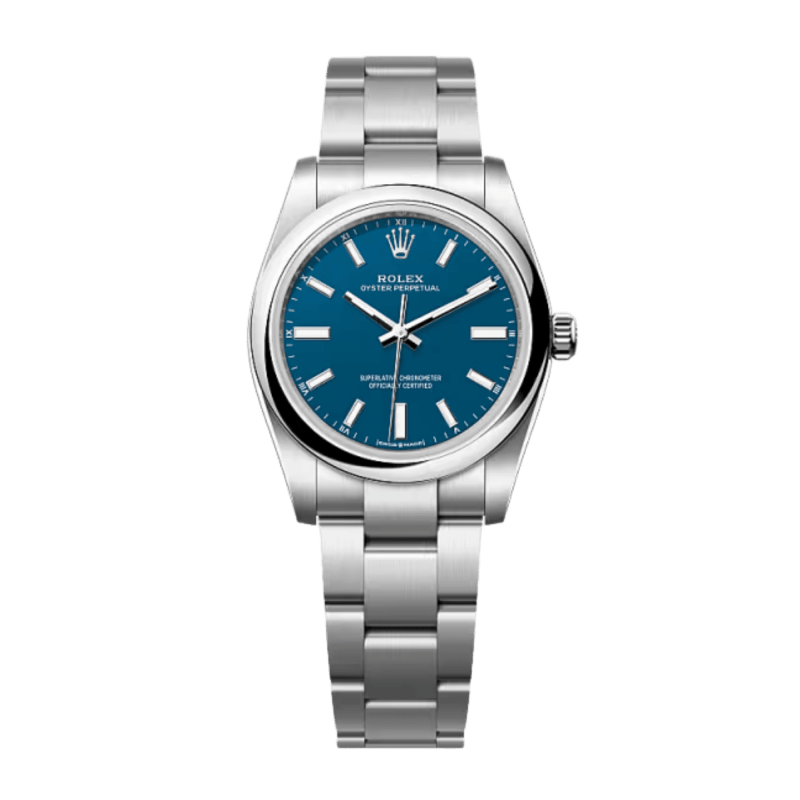 Rolex Oyster Perpetual Steel Green Dial 34mm 114200-0021 - Make an