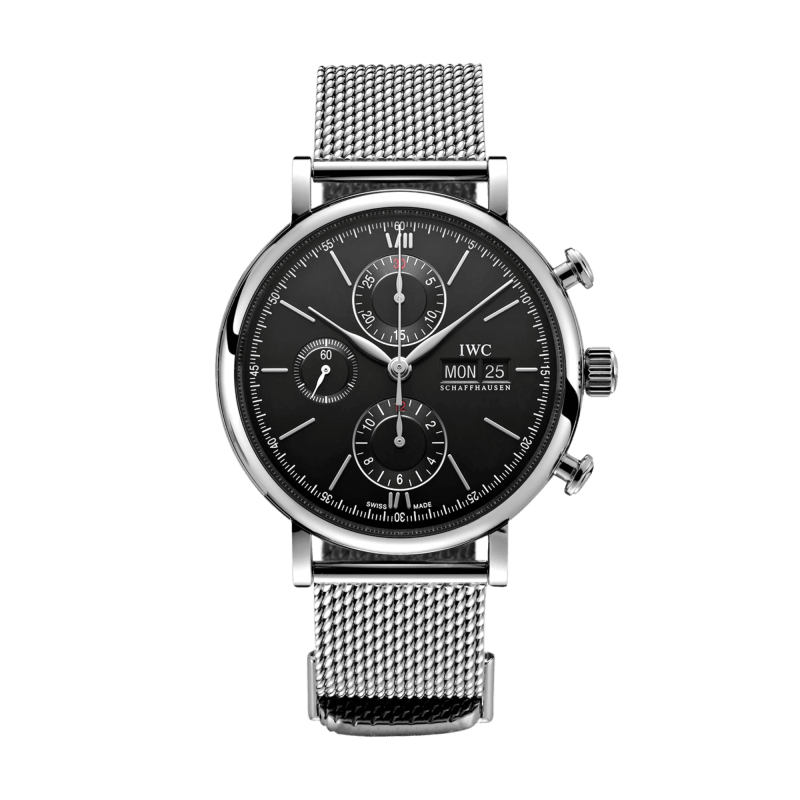 Photo of Portofino Chronograph Steel Black Dial 42mm