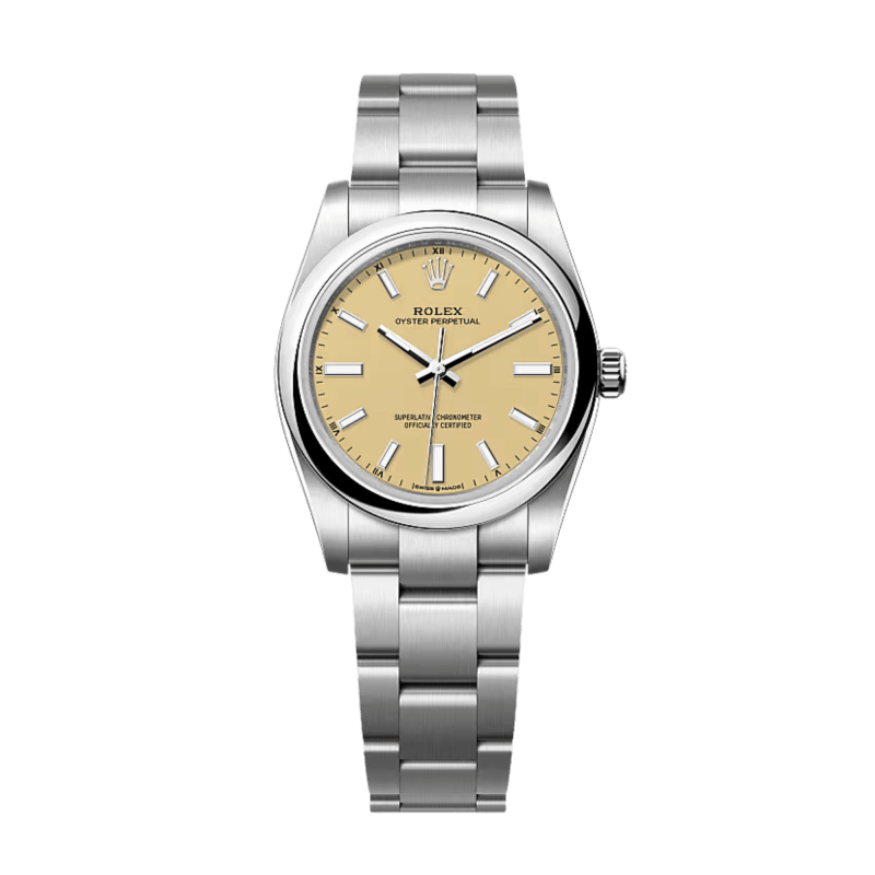 Photo of Oyster Perpetual Steel Beige Dial 34mm