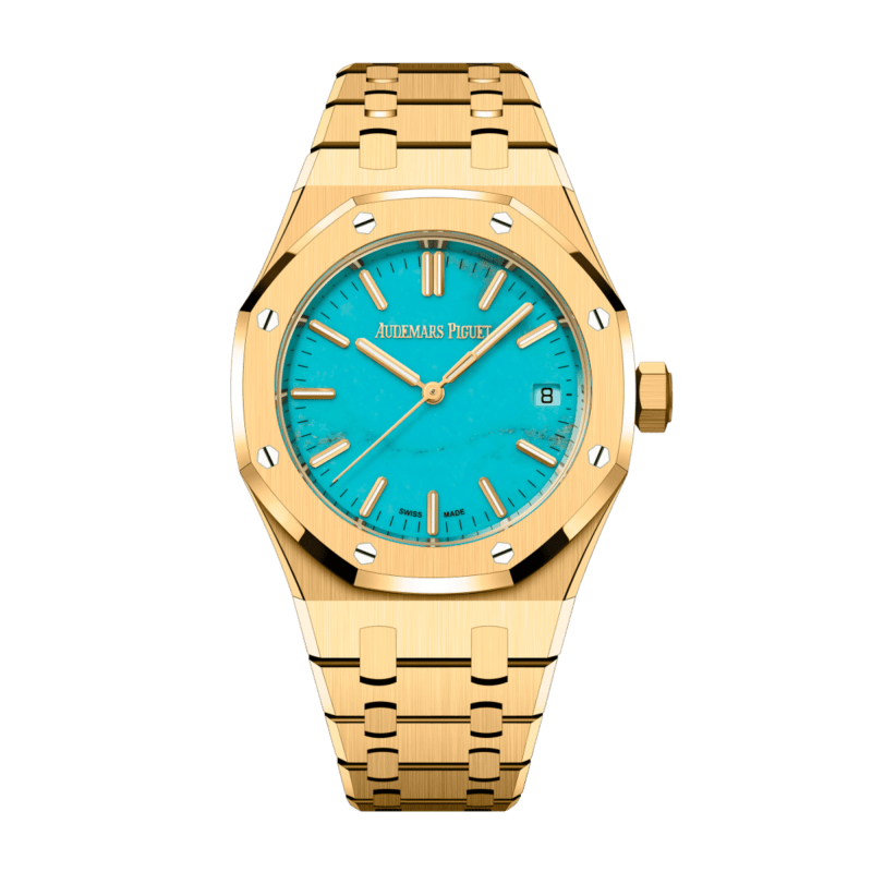 Photo of Royal Oak Yellow Gold Turquoise Dial 37mm