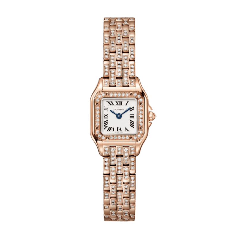 Photo of Panthère de Cartier Rose Gold Diamond Silver Dial 20mm