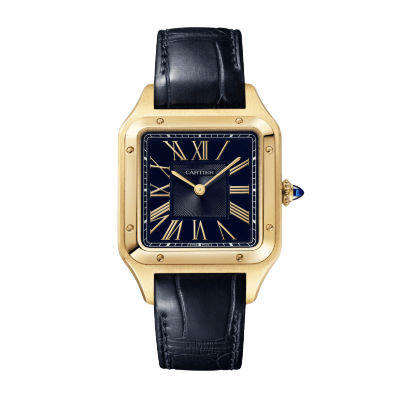 Photo of Santos-Dumont Yellow Gold Blue Dial 31mm