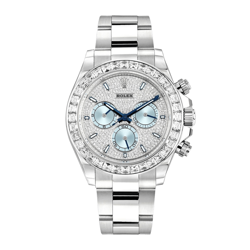 Rolex Daytona White Gold Sapphire Diamond Pave Dial 40mm