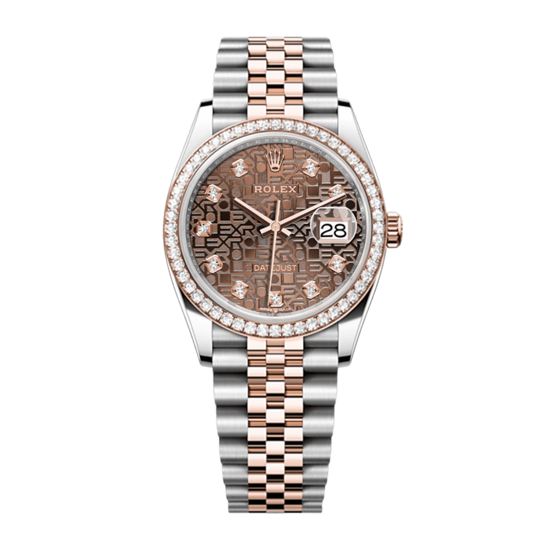 Photo of Datejust Rose Gold & Steel Diamond Jubilee Brown Computer Dial 36mm